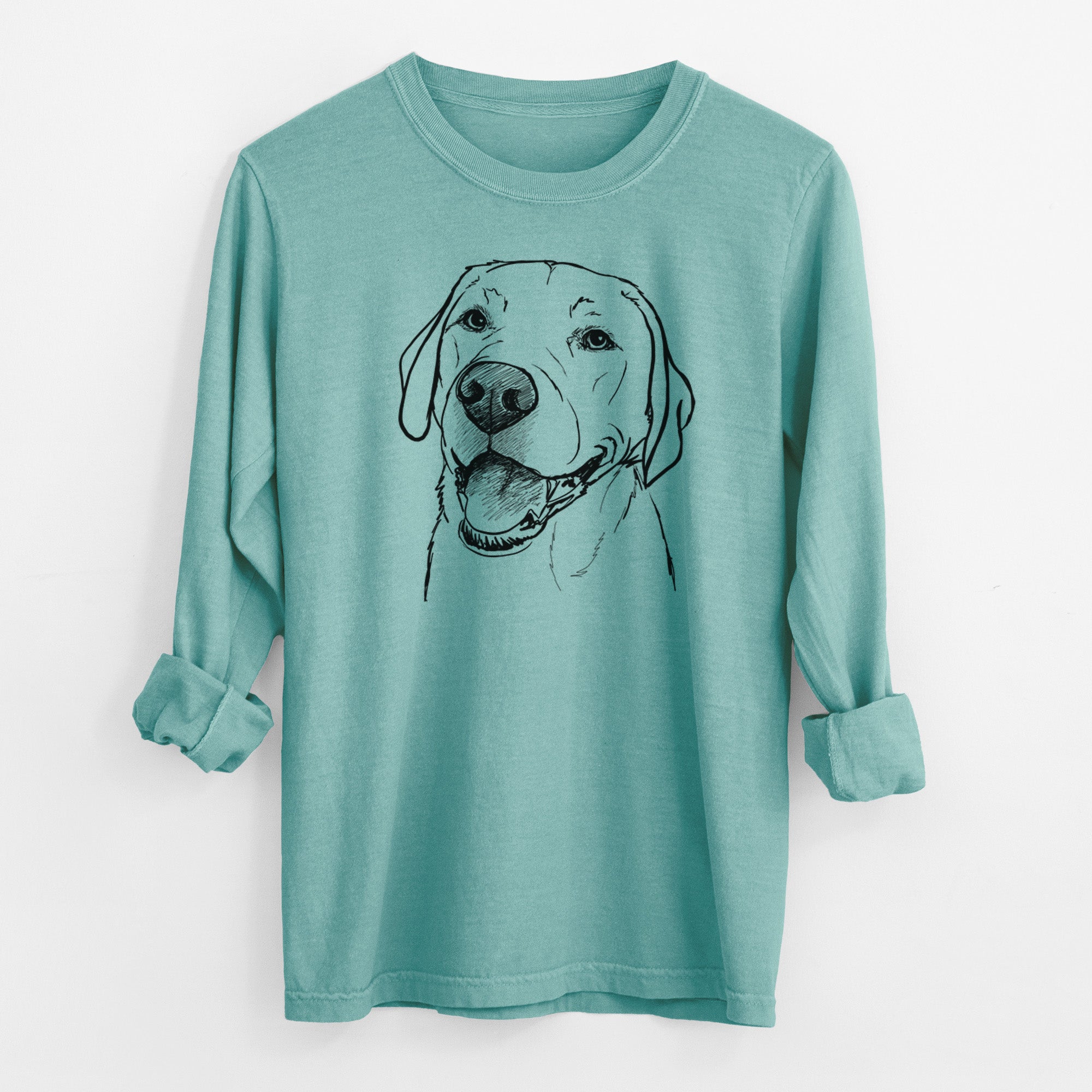 Doodled Jimmy the Larbrador Retriever - Heavyweight 100% Cotton Long Sleeve