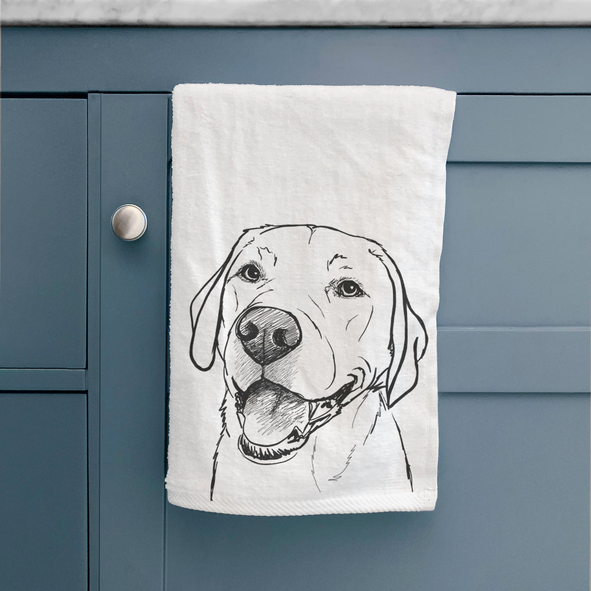 Doodled Jimmy the Larbrador Retriever Premium Hand Towel