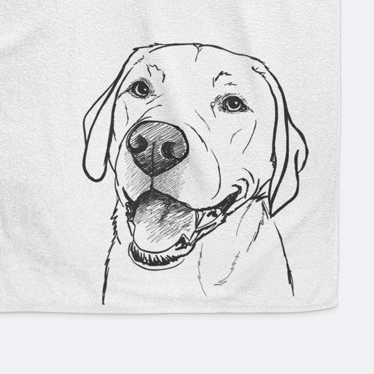 Doodled Jimmy the Larbrador Retriever Premium Hand Towel