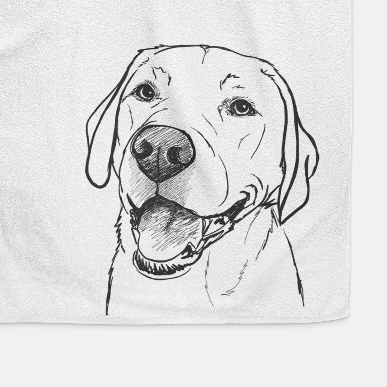Doodled Jimmy the Larbrador Retriever Premium Hand Towel