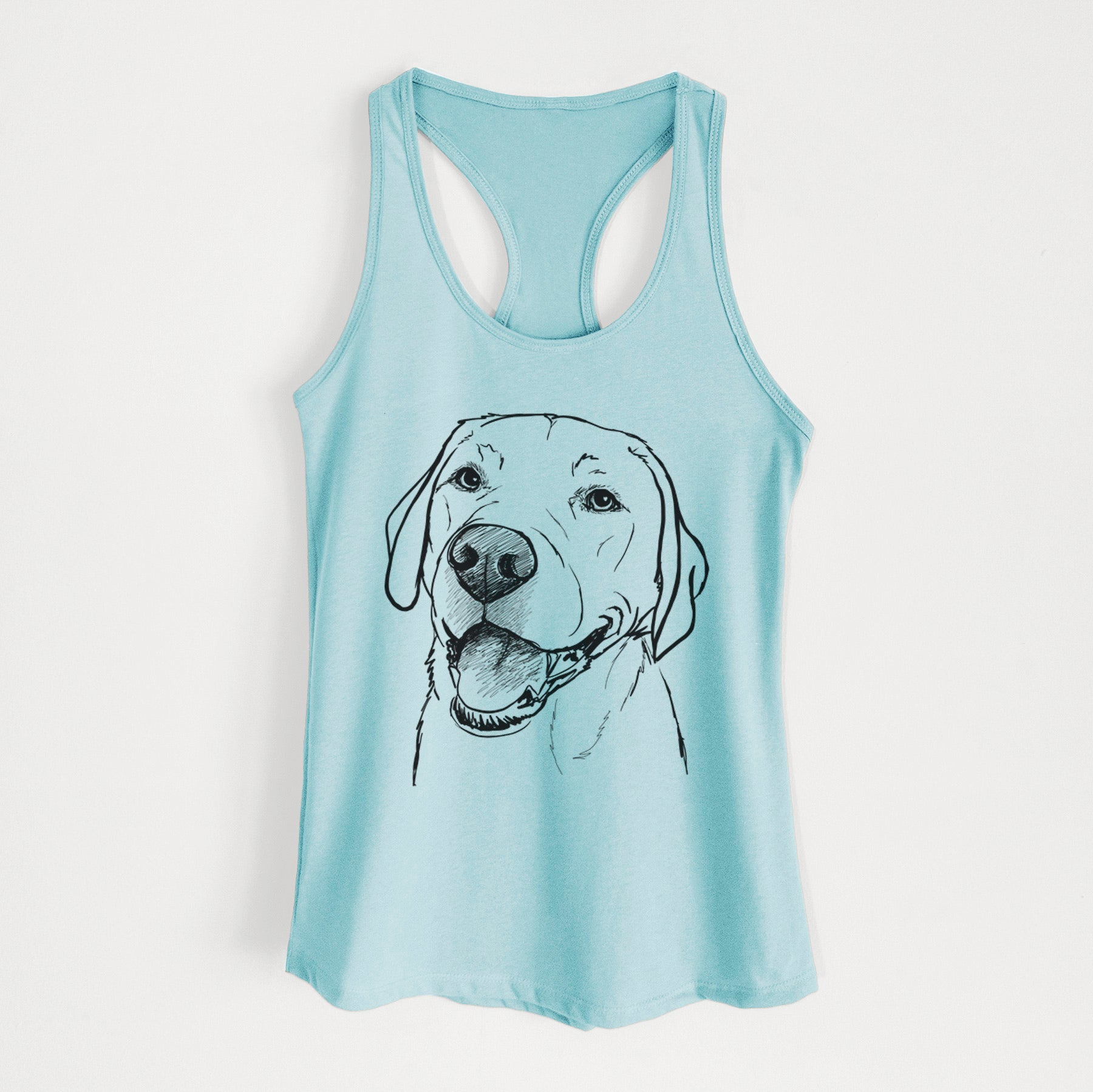 Doodled Jimmy the Larbrador Retriever - Women's Racerback Tanktop