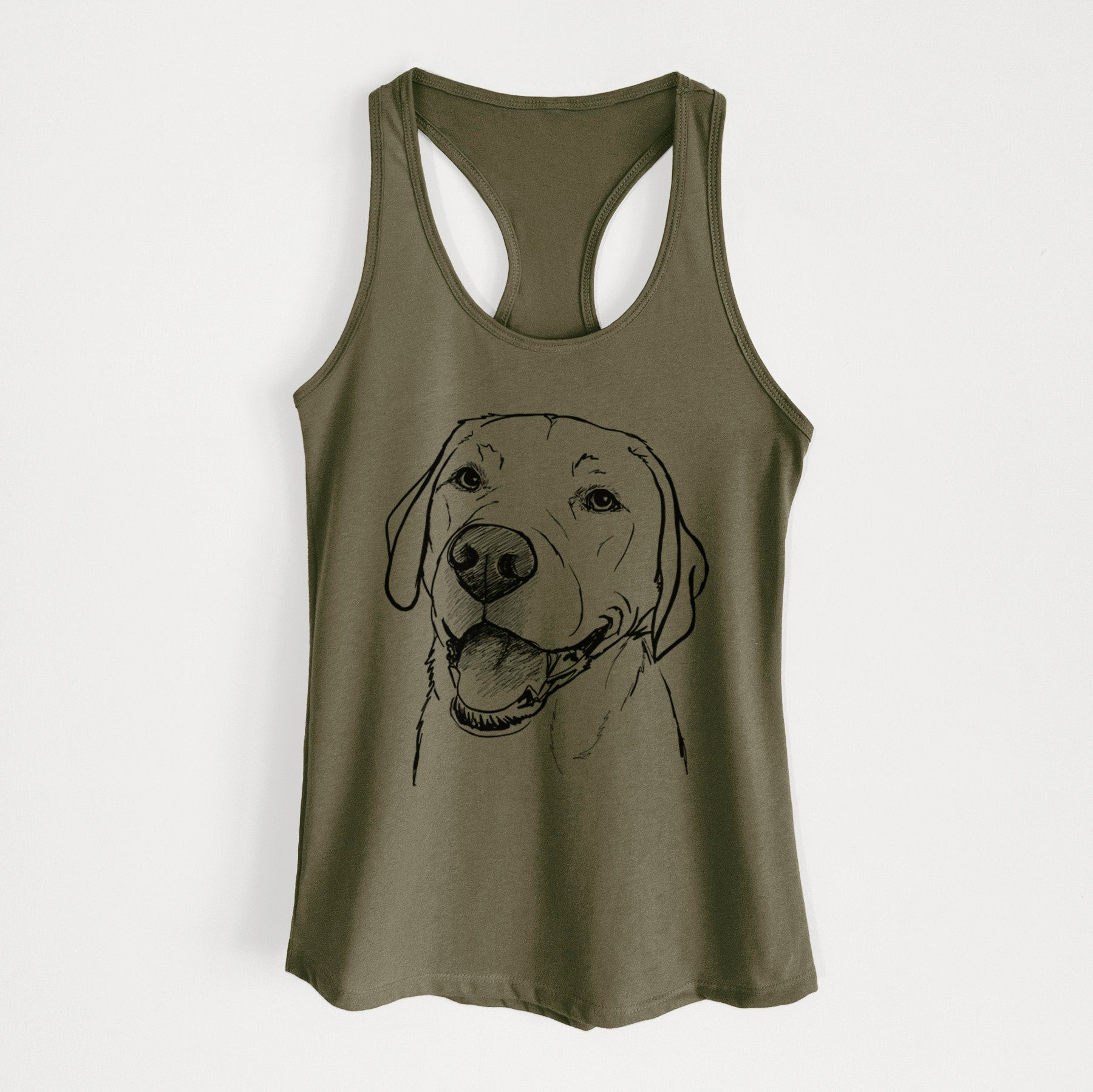 Doodled Jimmy the Larbrador Retriever - Women's Racerback Tanktop