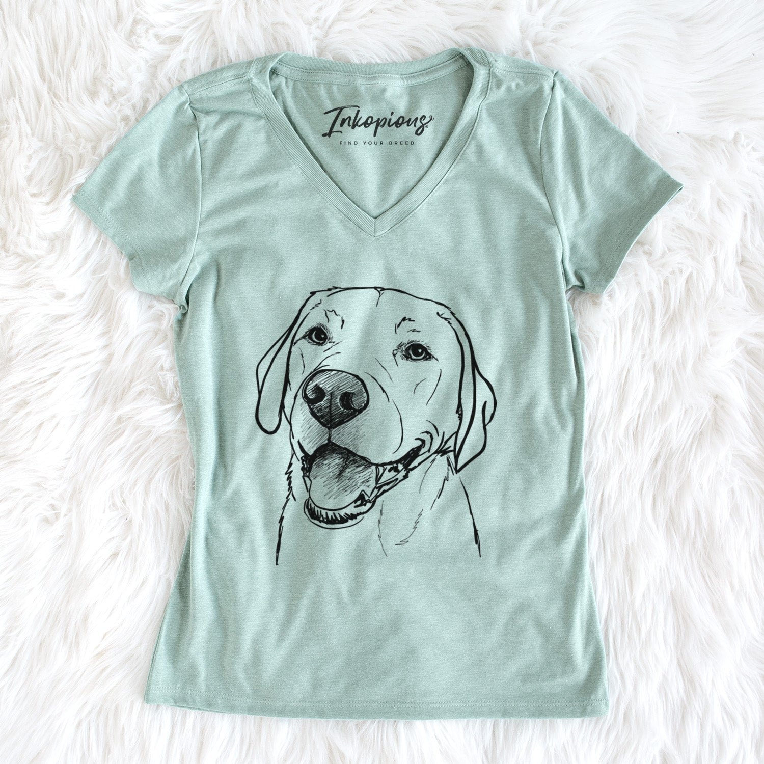 Doodled Jimmy the Larbrador Retriever - Women's Perfect V-neck Shirt
