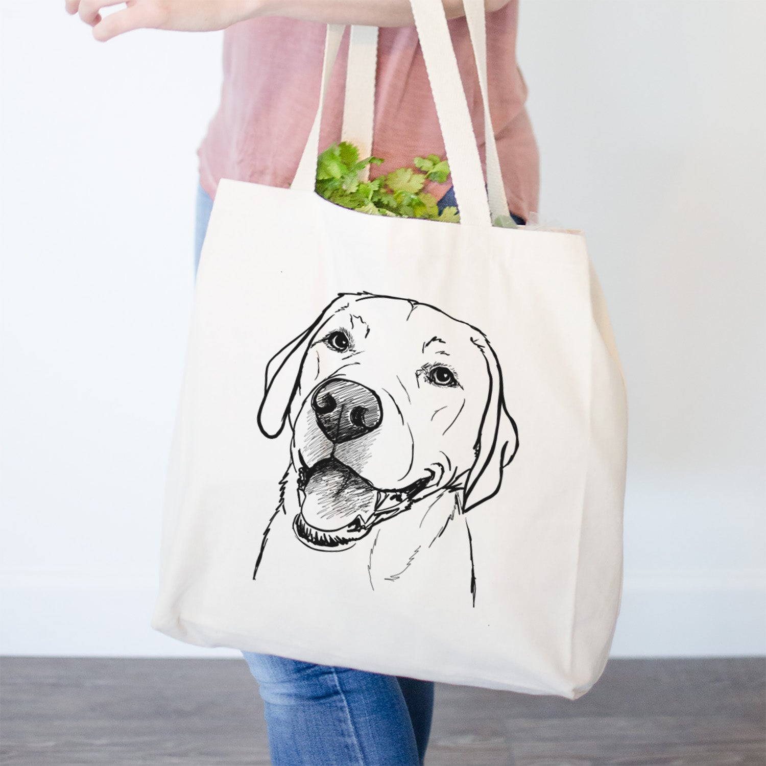 Doodled Jimmy the Larbrador Retriever - Tote Bag
