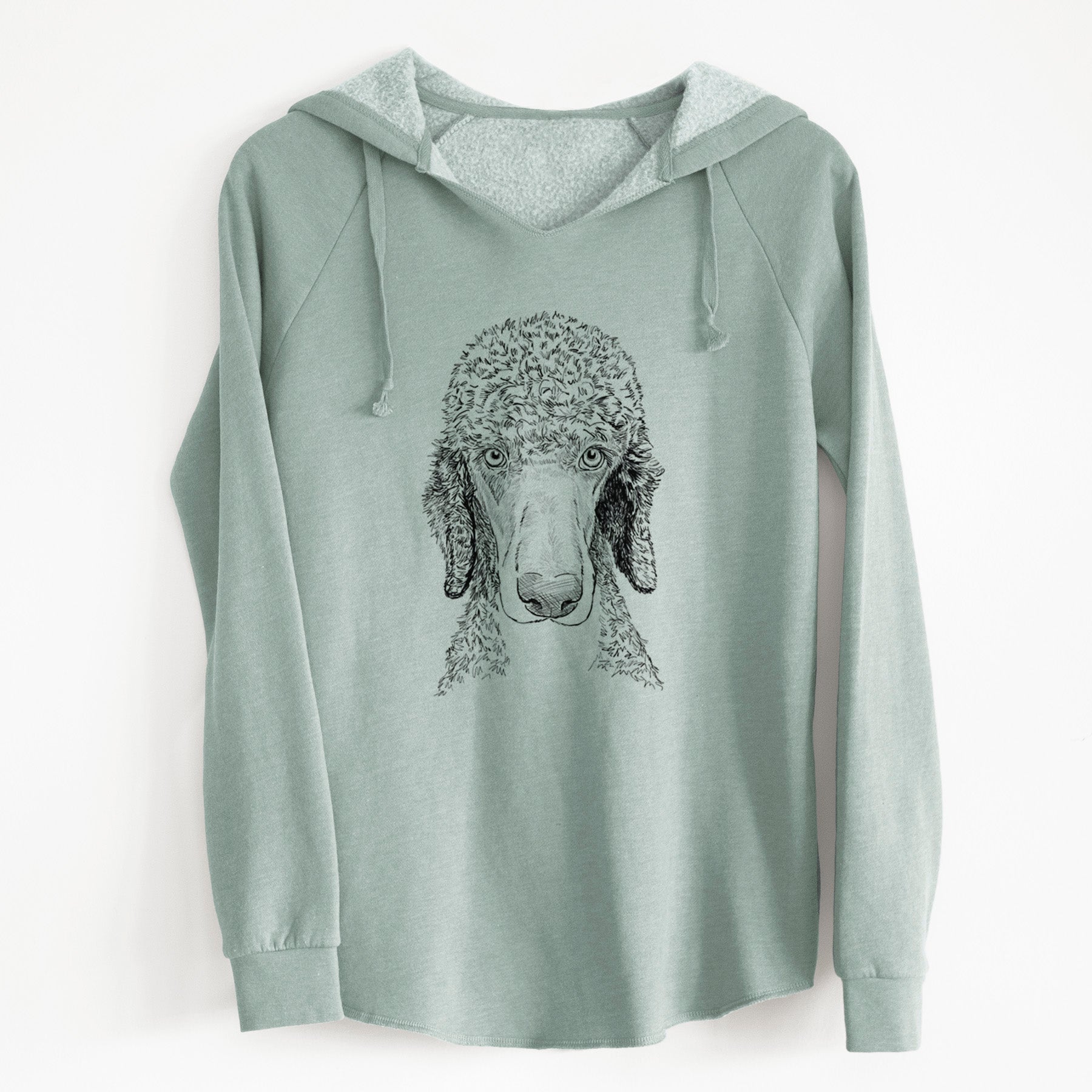 Doodled Kona the Poodle - Cali Wave Hooded Sweatshirt