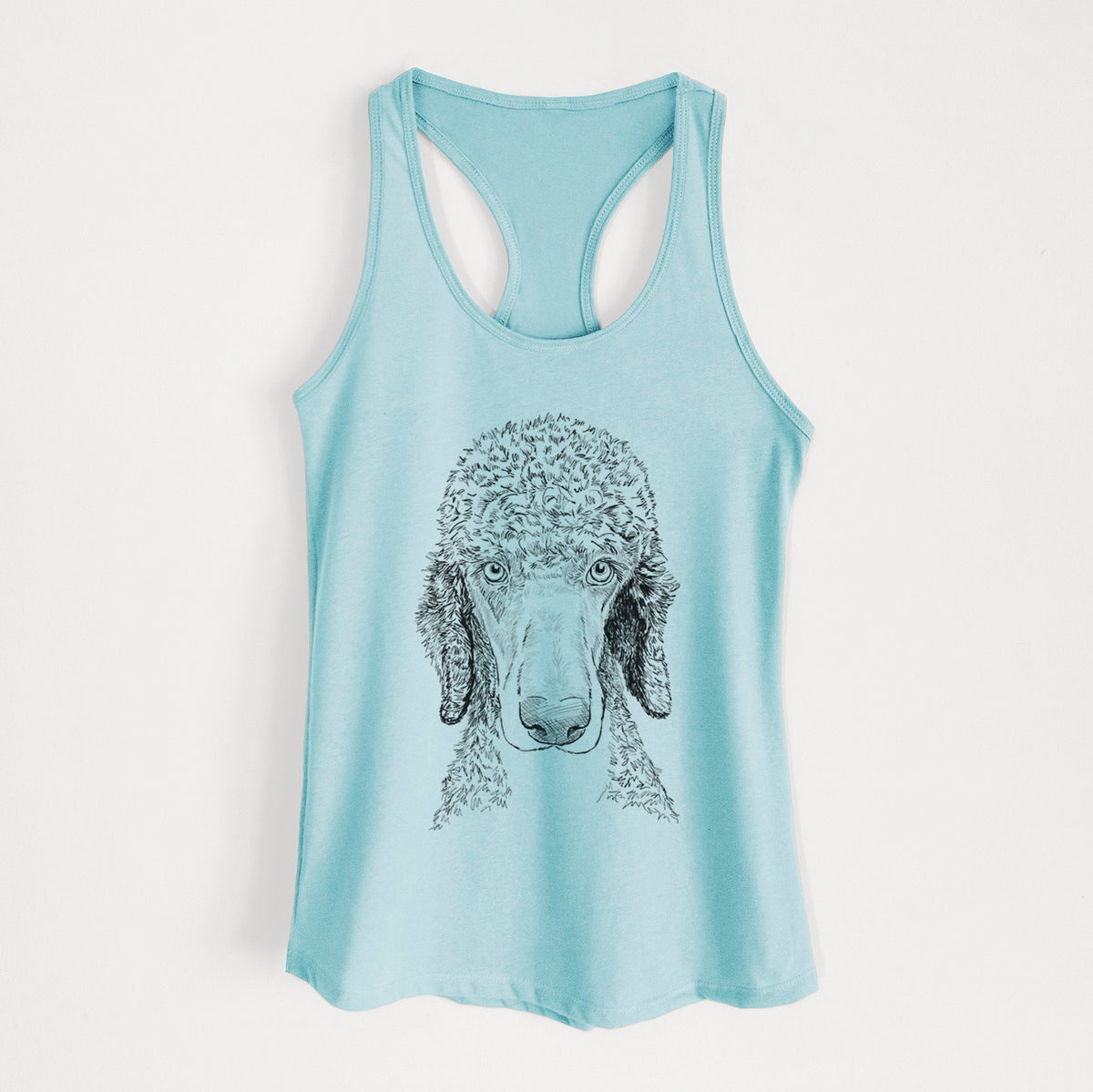 Doodled Kona the Poodle - Women&#39;s Racerback Tanktop