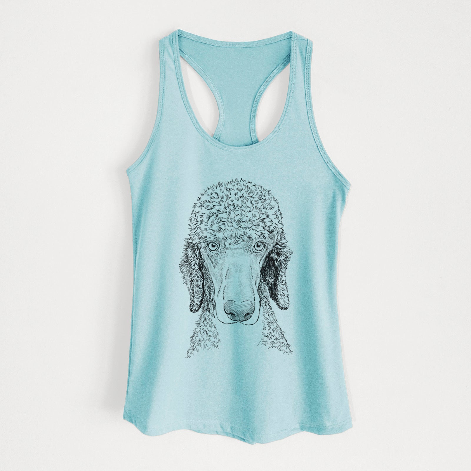 Doodled Kona the Poodle - Women's Racerback Tanktop