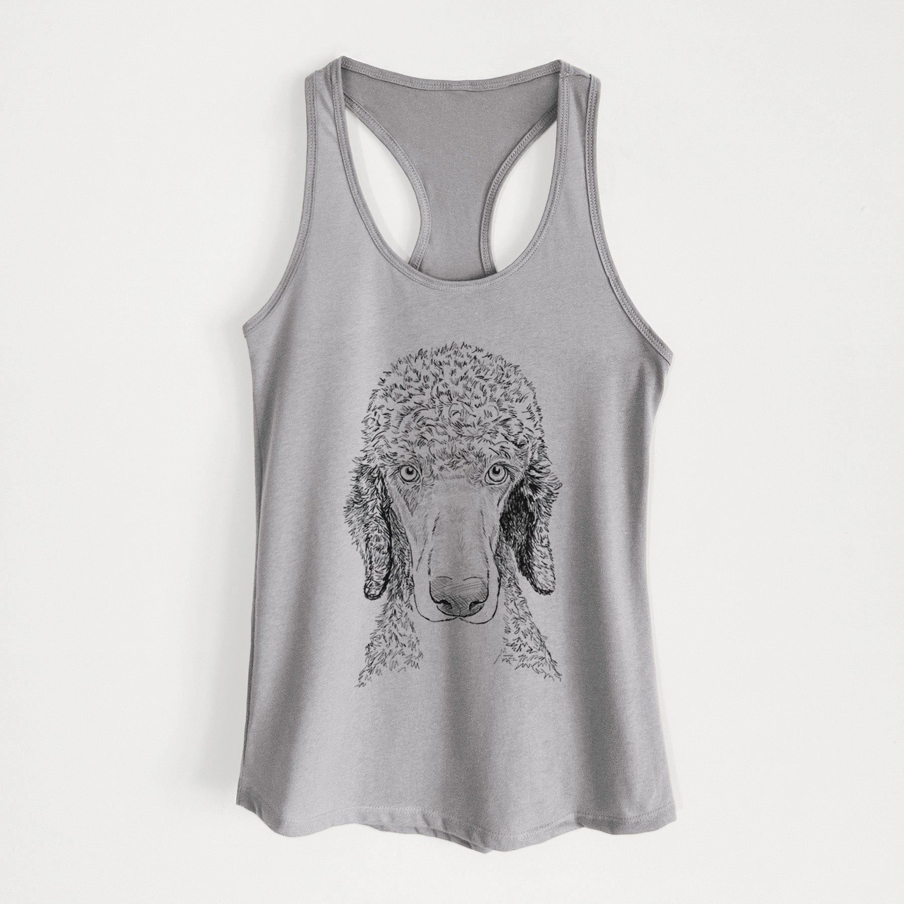 Doodled Kona the Poodle - Women's Racerback Tanktop