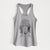 Doodled Kona the Poodle - Women's Racerback Tanktop