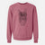 Doodled Marley the Black Cat - Unisex Pigment Dyed Crew Sweatshirt