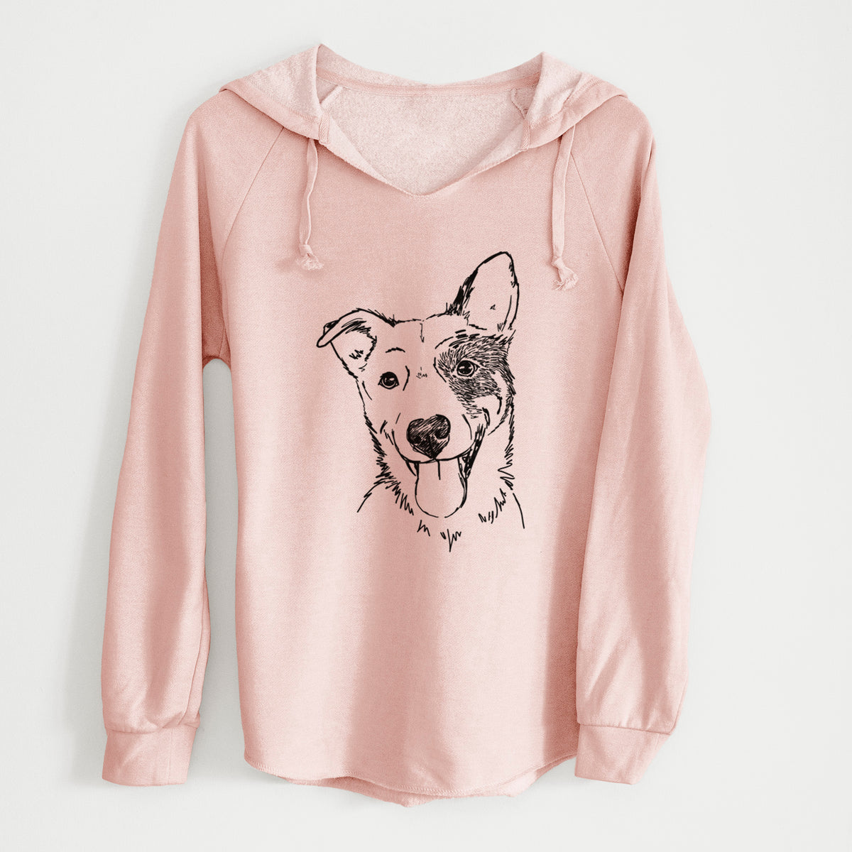 Doodled Ozzy the Mixed Breed - Cali Wave Hooded Sweatshirt