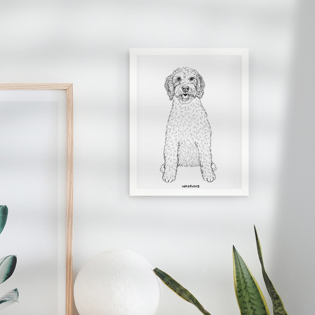Doodled Penny the Mini Australian Labradoodle Art Print
