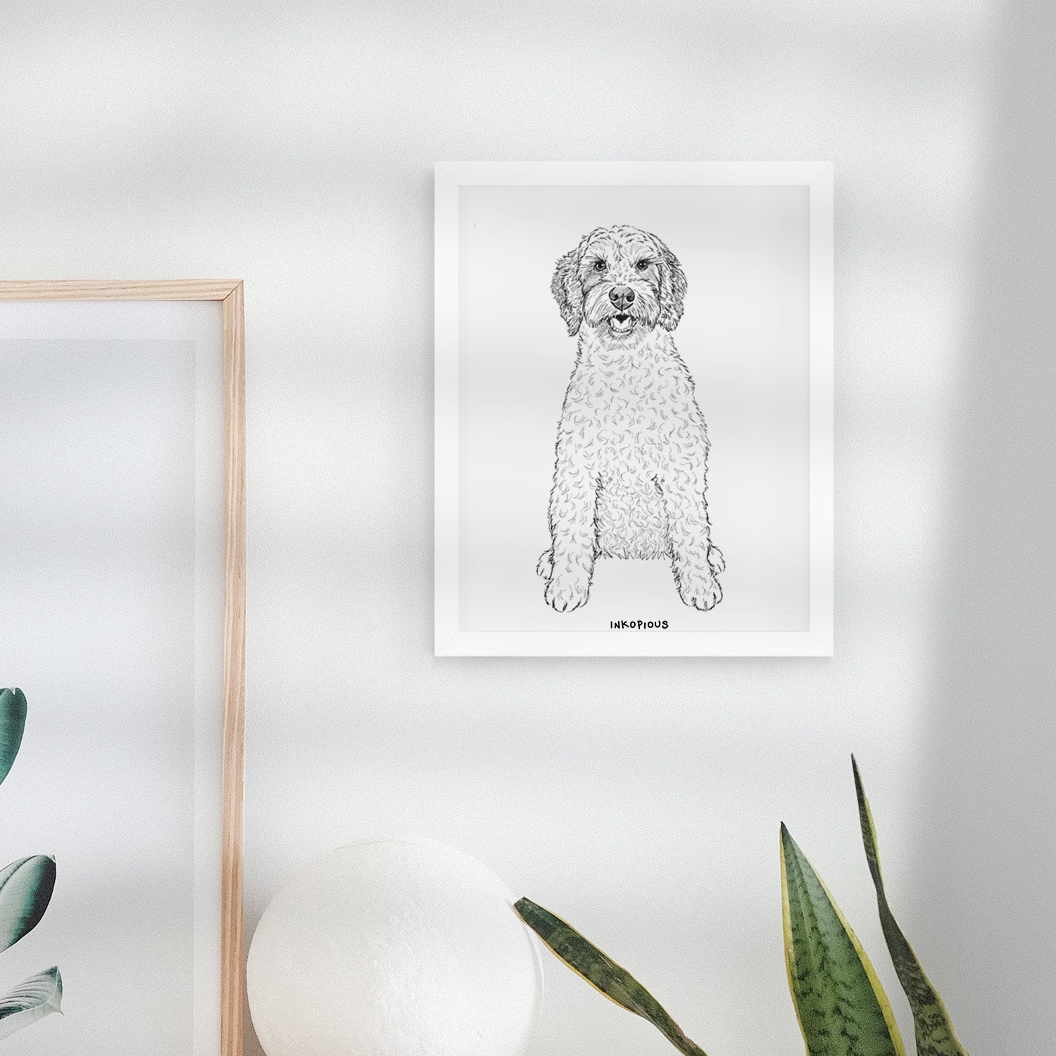 Doodled Penny the Mini Australian Labradoodle Art Print