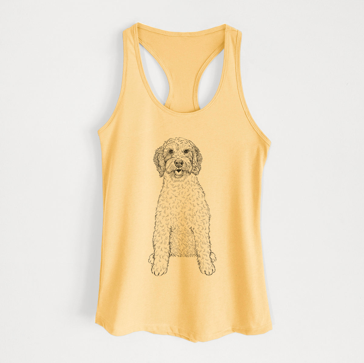 Doodled Penny the Mini Australian Labradoodle - Women's Racerback Tanktop