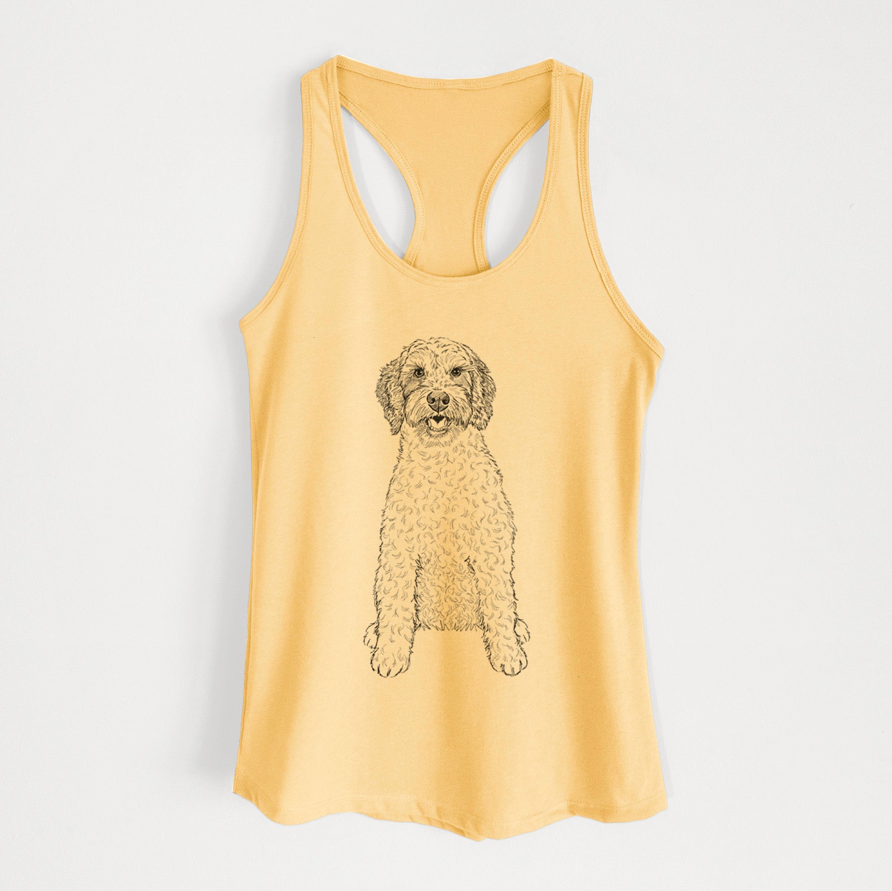 Doodled Penny the Mini Australian Labradoodle - Women's Racerback Tanktop