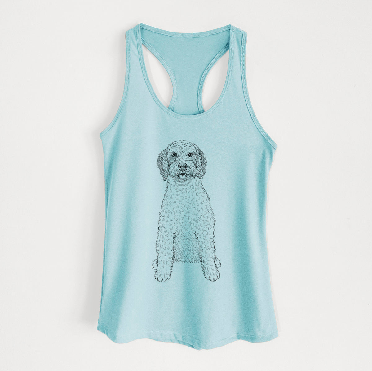 Doodled Penny the Mini Australian Labradoodle - Women&#39;s Racerback Tanktop