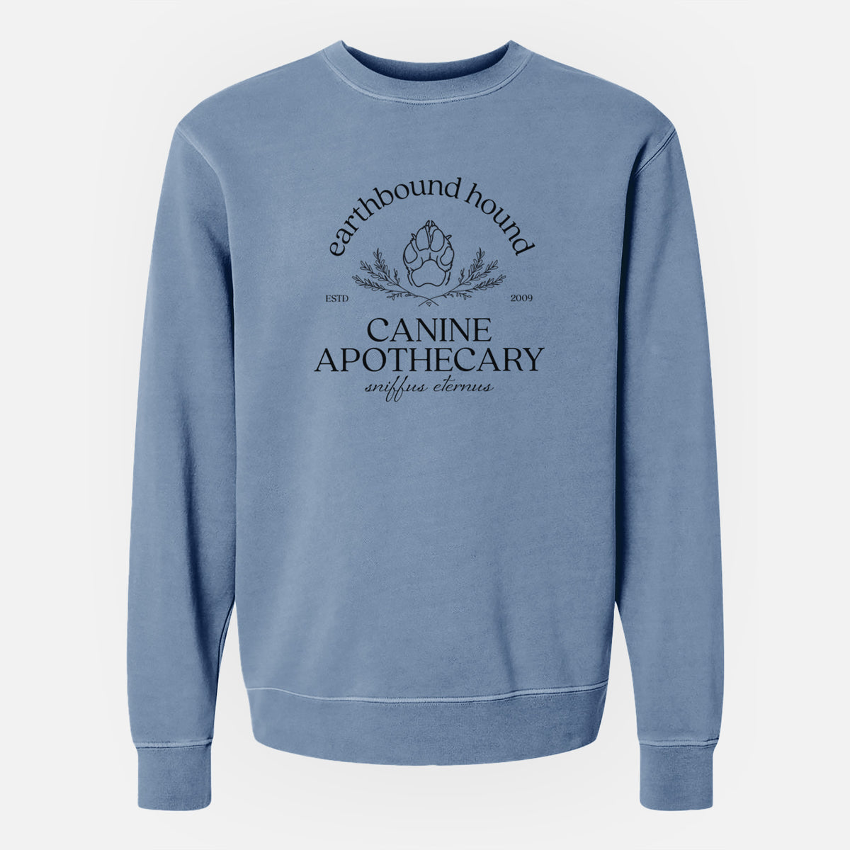 Earthbound Hound – Canine Apothecary - Unisex Pigment Dyed Crew Sweatshirt