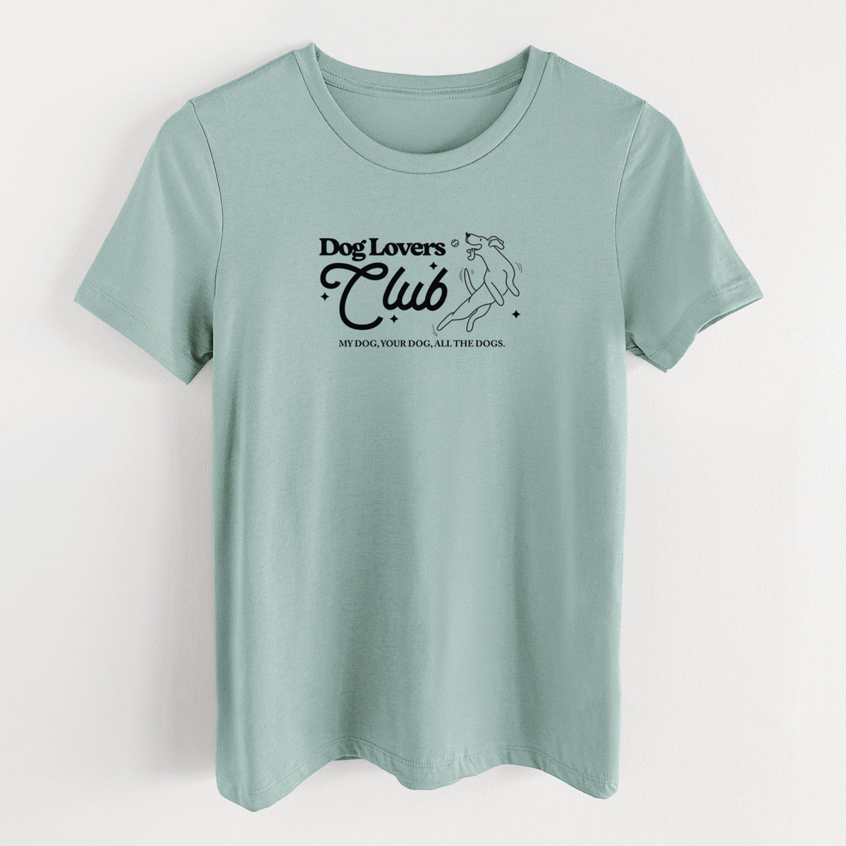 Dog Lovers Club - Women's Lightweight Relaxed Fit 100% Cotton Crewneck