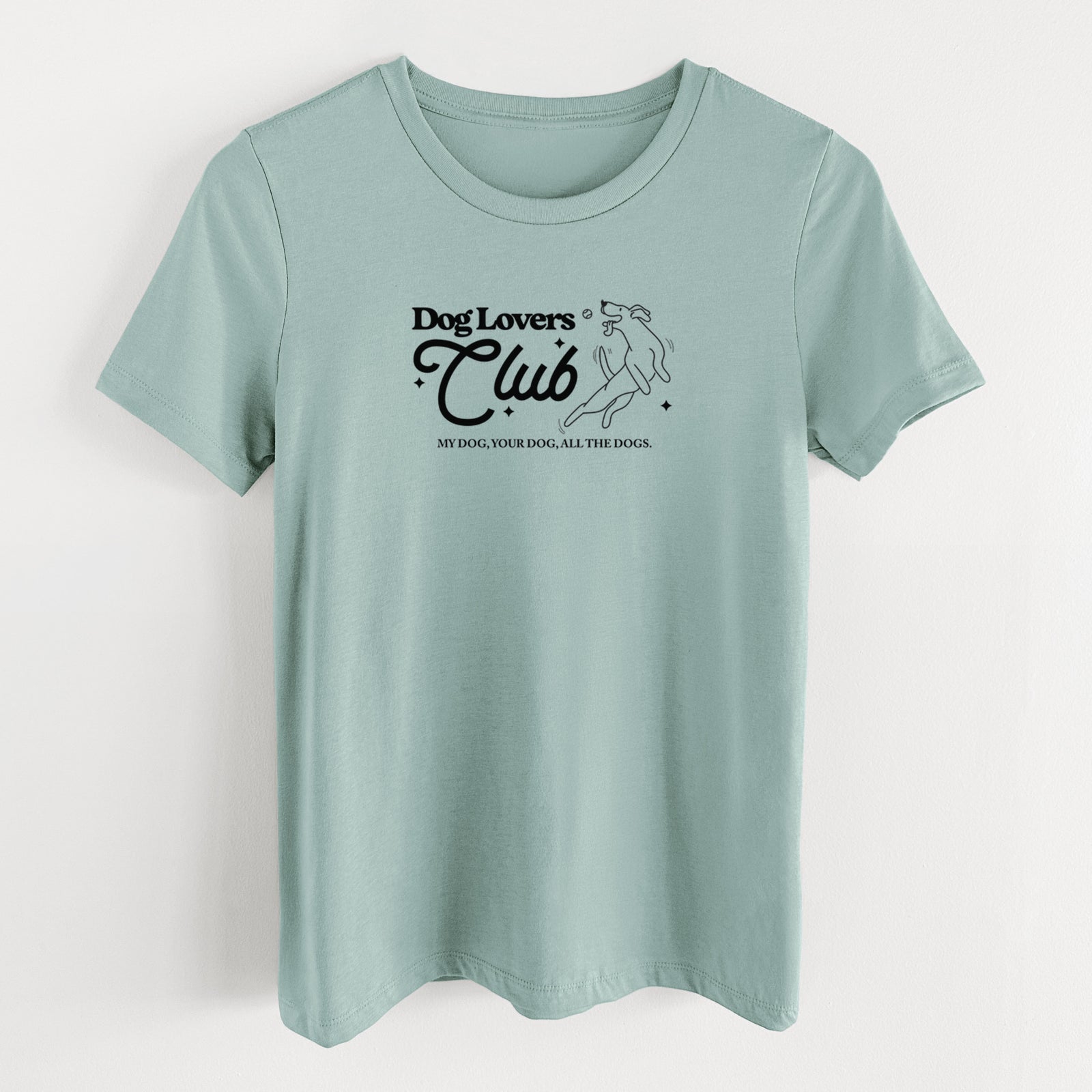 Dog Lovers Club - Women's Lightweight Relaxed Fit 100% Cotton Crewneck