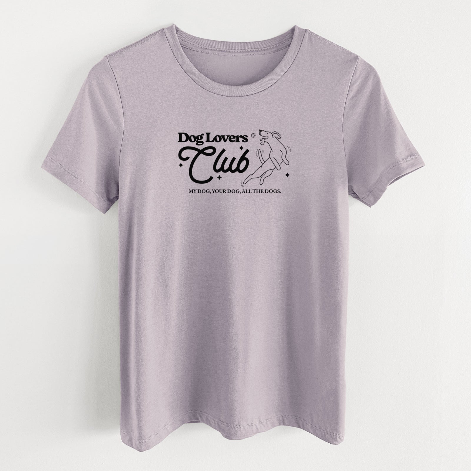 Dog Lovers Club - Women's Lightweight Relaxed Fit 100% Cotton Crewneck