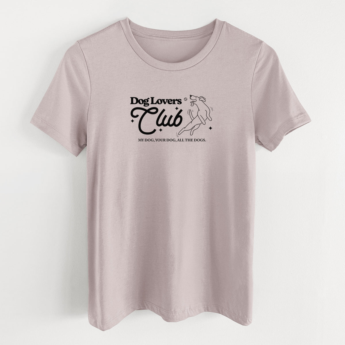 Dog Lovers Club - Women's Lightweight Relaxed Fit 100% Cotton Crewneck