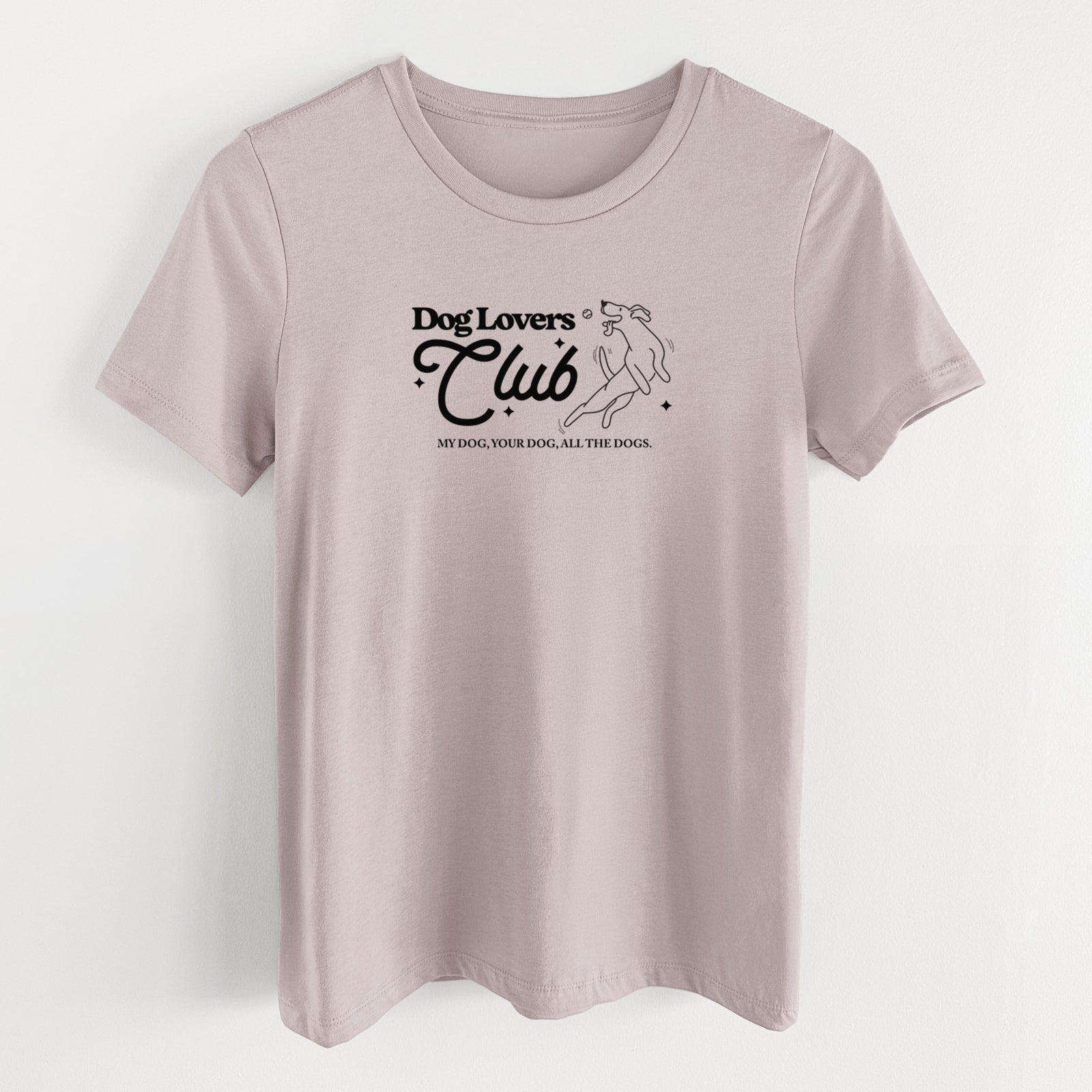 Dog Lovers Club - Women's Lightweight Relaxed Fit 100% Cotton Crewneck