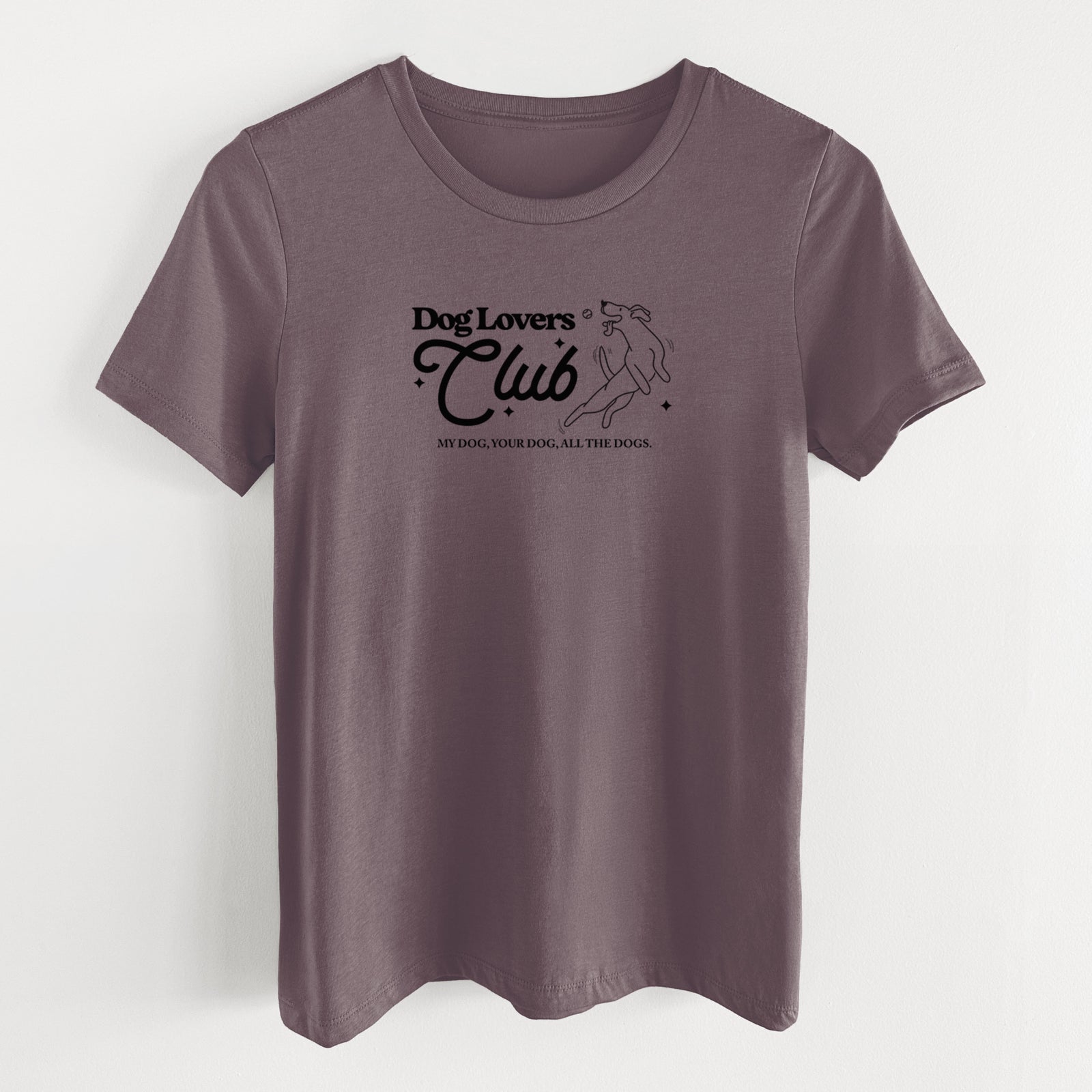 Dog Lovers Club - Women's Lightweight Relaxed Fit 100% Cotton Crewneck