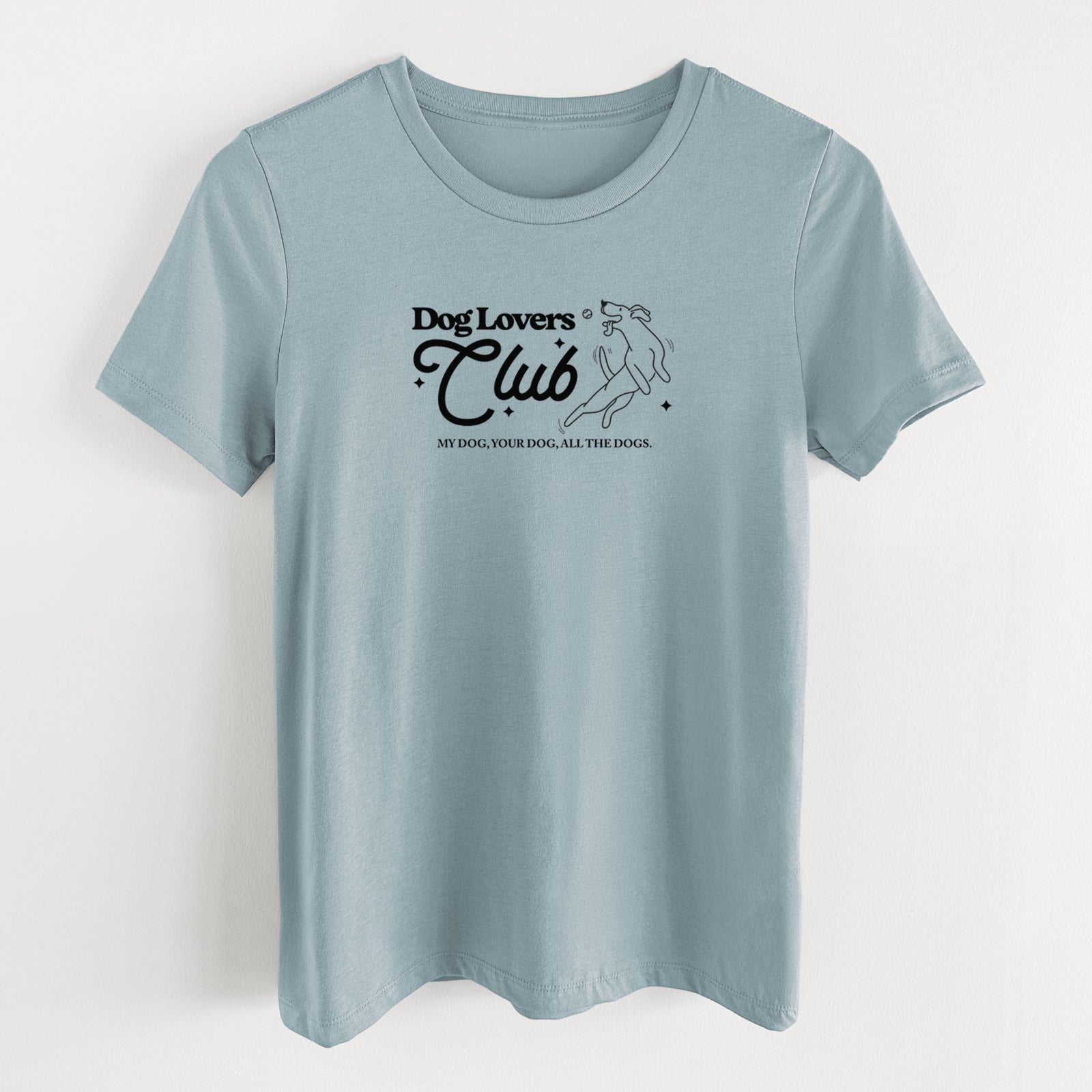 Dog Lovers Club - Women's Lightweight Relaxed Fit 100% Cotton Crewneck