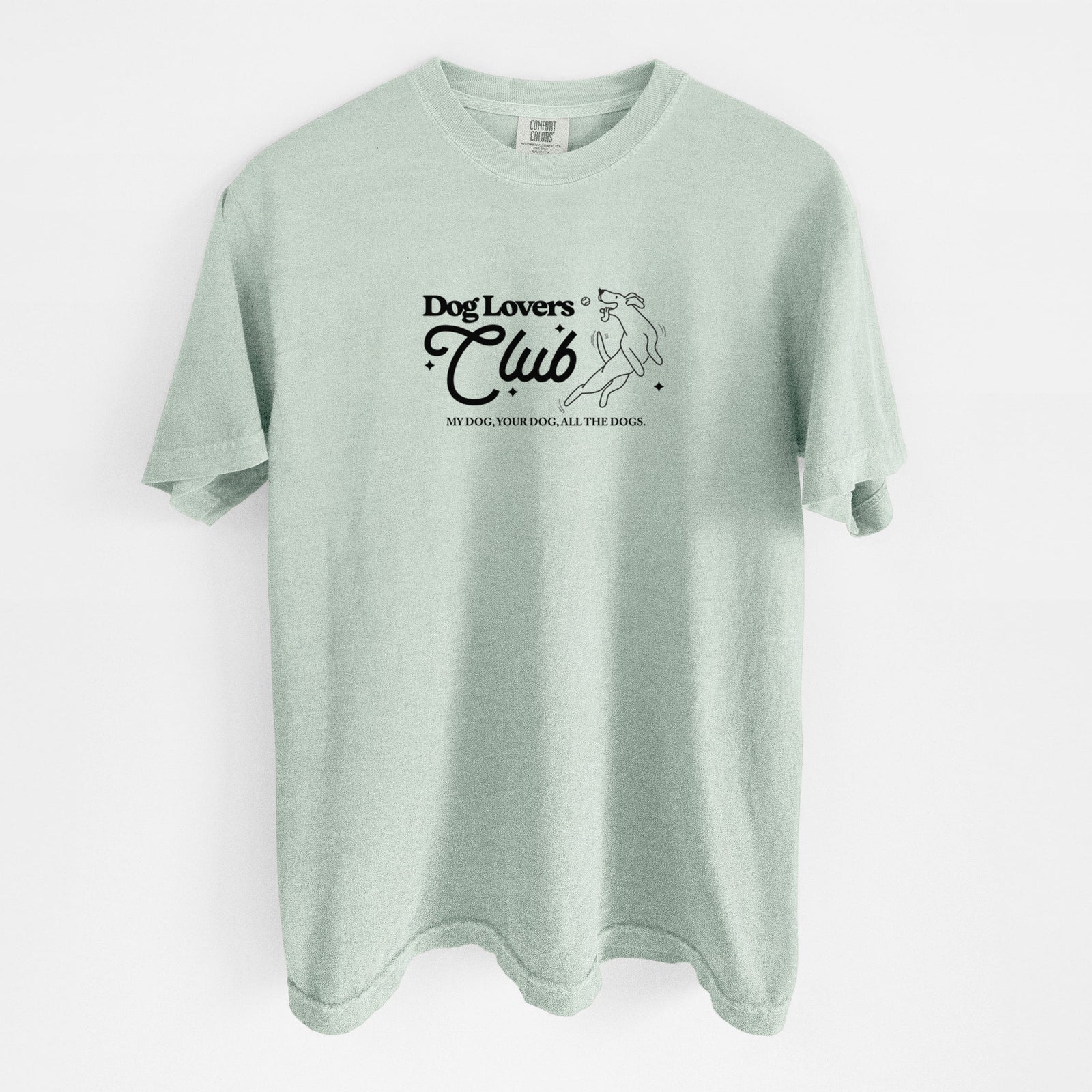 Dog Lovers Club - Unisex Comfort Colors Garment-Dyed Heavyweight T-shirt in Bay