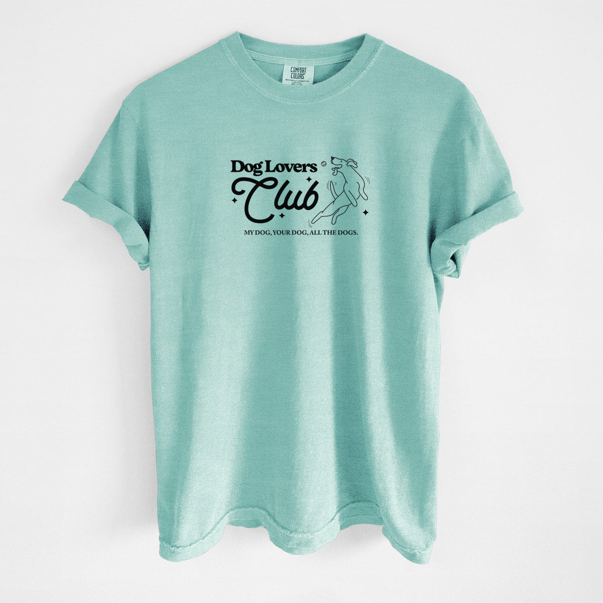 Dog Lovers Club - Unisex Comfort Colors Garment-Dyed Heavyweight T-shirt in Chalky Mint