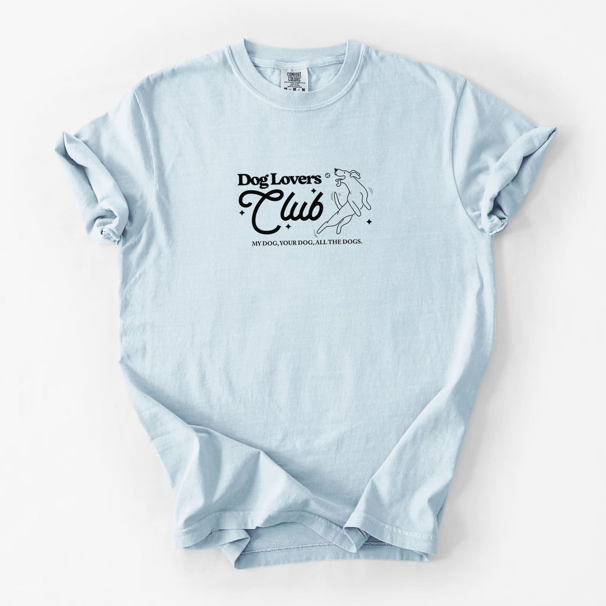 Dog Lovers Club - Unisex Comfort Colors Garment-Dyed Heavyweight T-shirt in Chambray