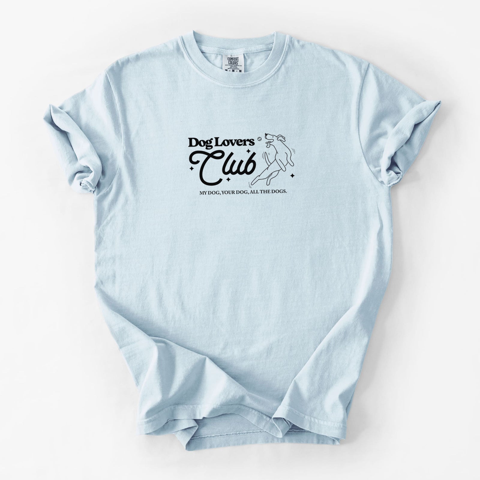 Dog Lovers Club - Unisex Comfort Colors Garment-Dyed Heavyweight T-shirt in Chambray