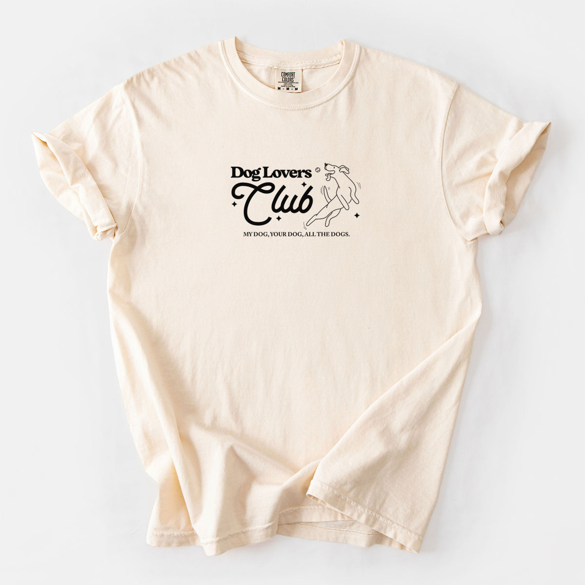 Dog Lovers Club - Unisex Comfort Colors Garment-Dyed Heavyweight T-shirt in Ivory