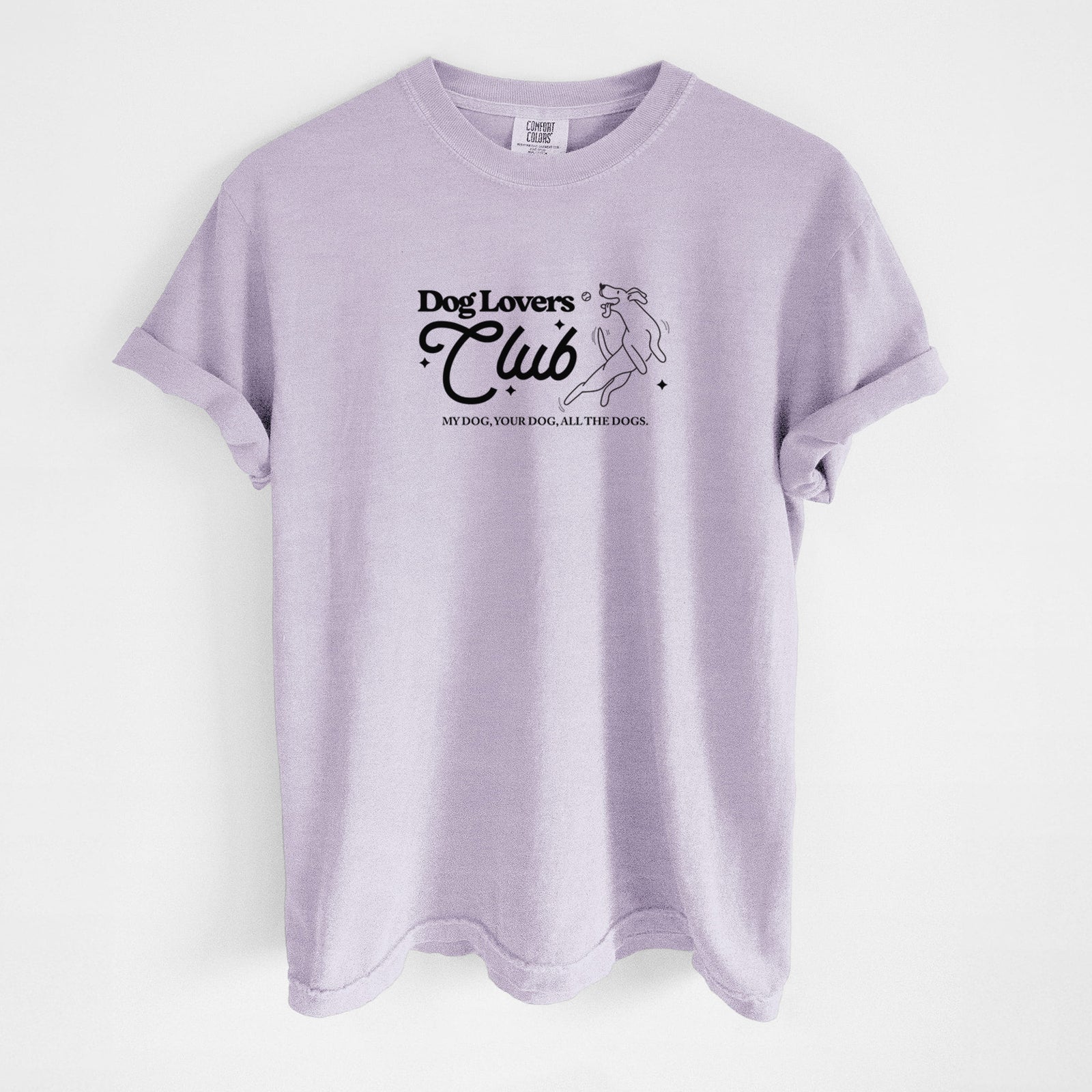Dog Lovers Club - Unisex Comfort Colors Garment-Dyed Heavyweight T-shirt in Orchid