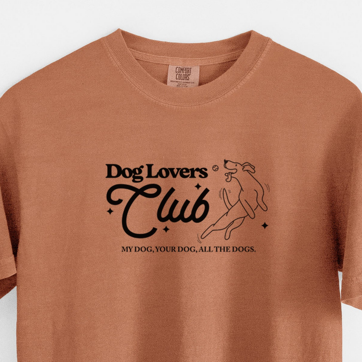 Dog Lovers Club - Unisex Comfort Colors Garment-Dyed Heavyweight T-shirt