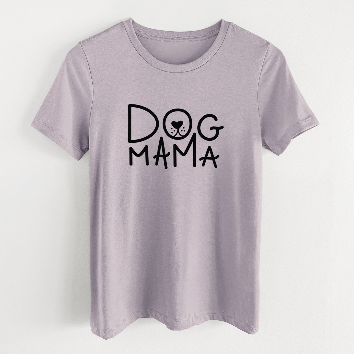 Dog Mama - Women&#39;s Lightweight Relaxed Fit 100% Cotton Crewneck