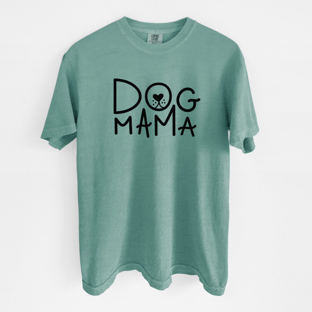 Dog Mama - Unisex Comfort Colors Garment-Dyed Heavyweight T-shirt in Reef Green