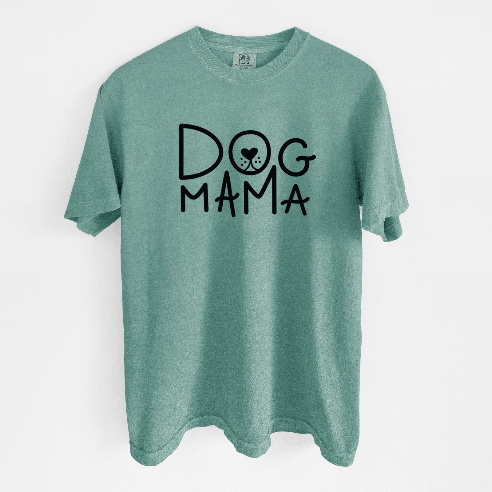 Dog Mama - Unisex Comfort Colors Garment-Dyed Heavyweight T-shirt in Reef Green