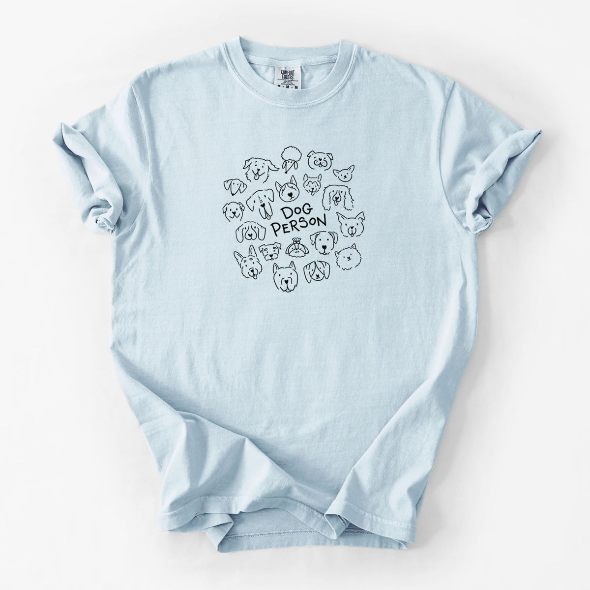 Dog Person - Unisex Comfort Colors Garment-Dyed Heavyweight T-shirt in Chambray