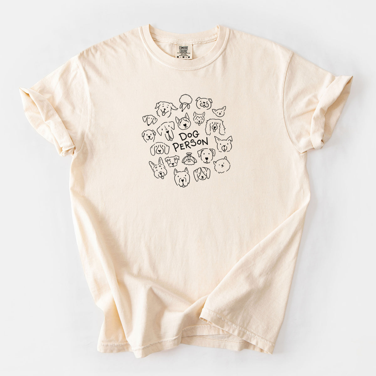 Dog Person - Unisex Comfort Colors Garment-Dyed Heavyweight T-shirt in Ivory
