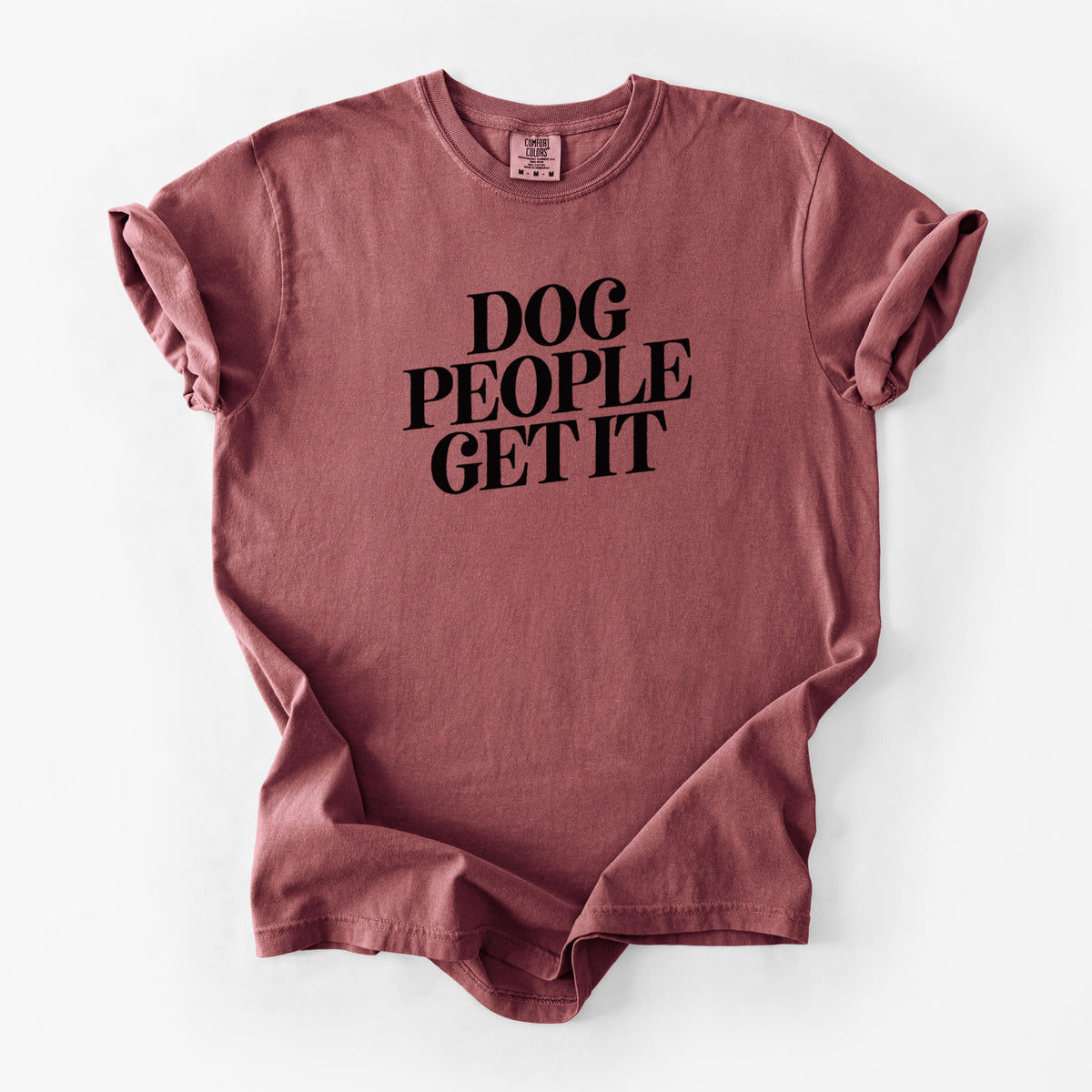 Dog People Get it - Unisex Comfort Colors Garment-Dyed Heavyweight T-shirt in Brick