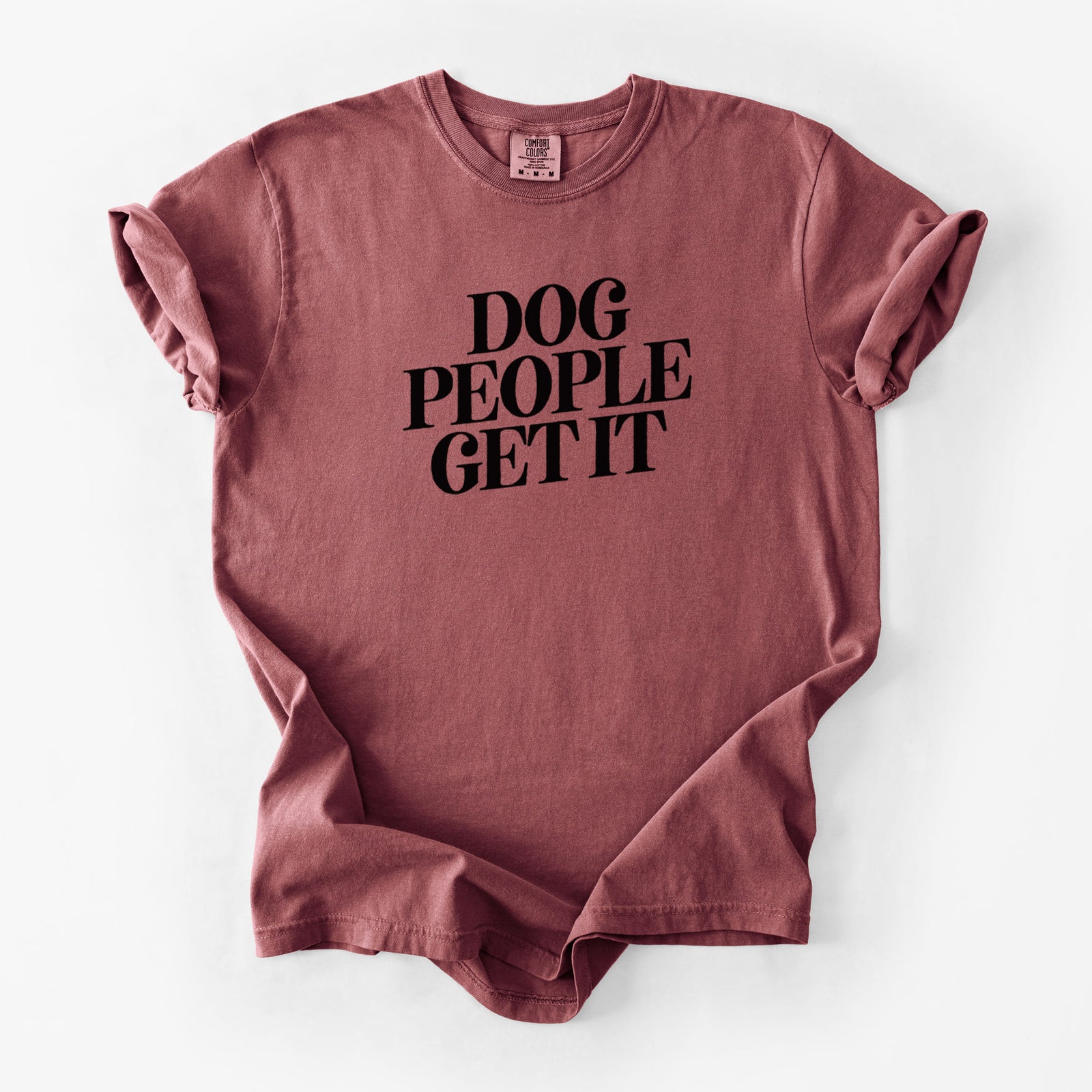 Dog People Get it - Unisex Comfort Colors Garment-Dyed Heavyweight T-shirt in Brick