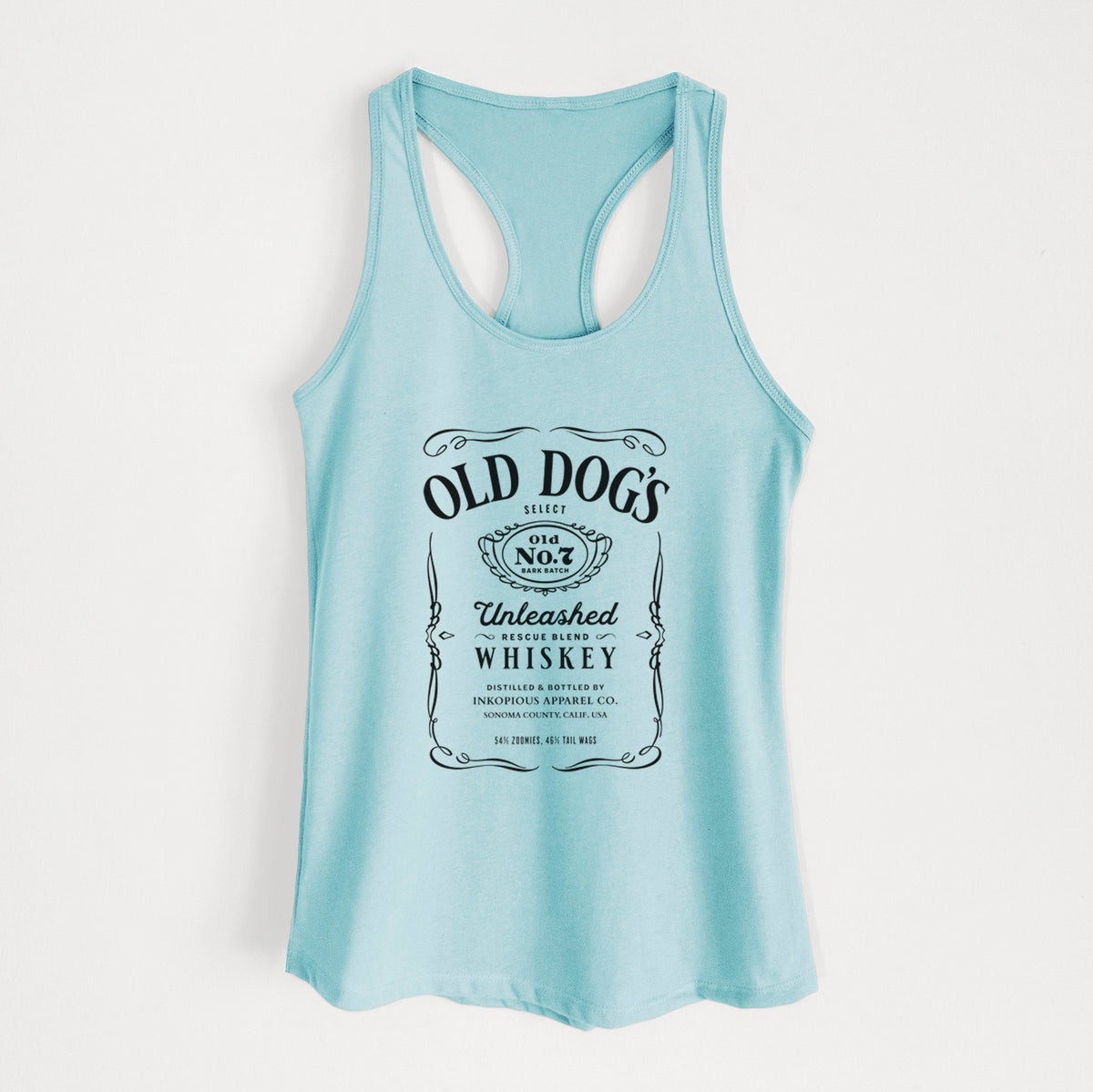 Old Dog’s No. 7 – Unleashed Whiskey - Women's Racerback Tanktop