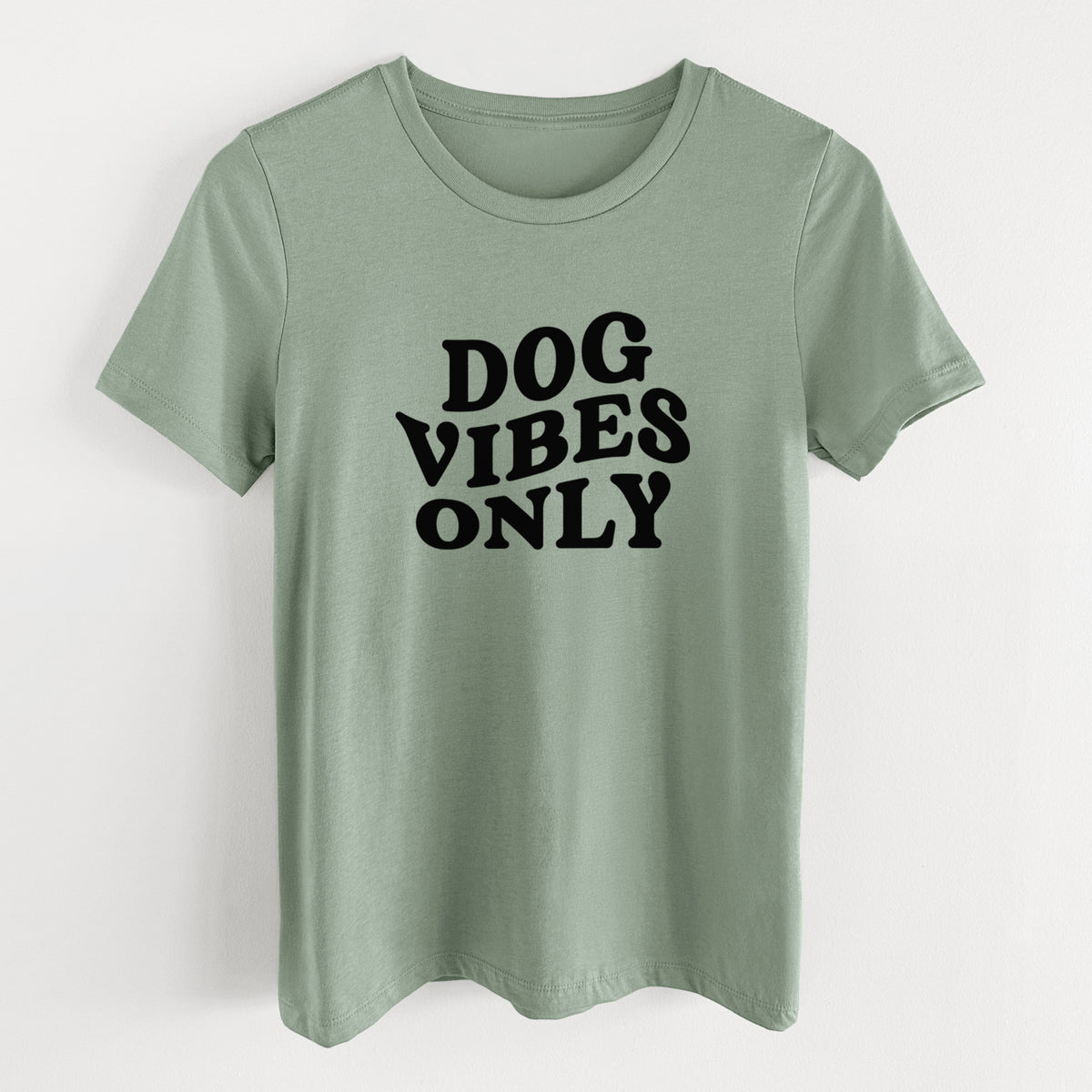 Dog Vibes Only - Women's Lightweight Relaxed Fit 100% Cotton Crewneck