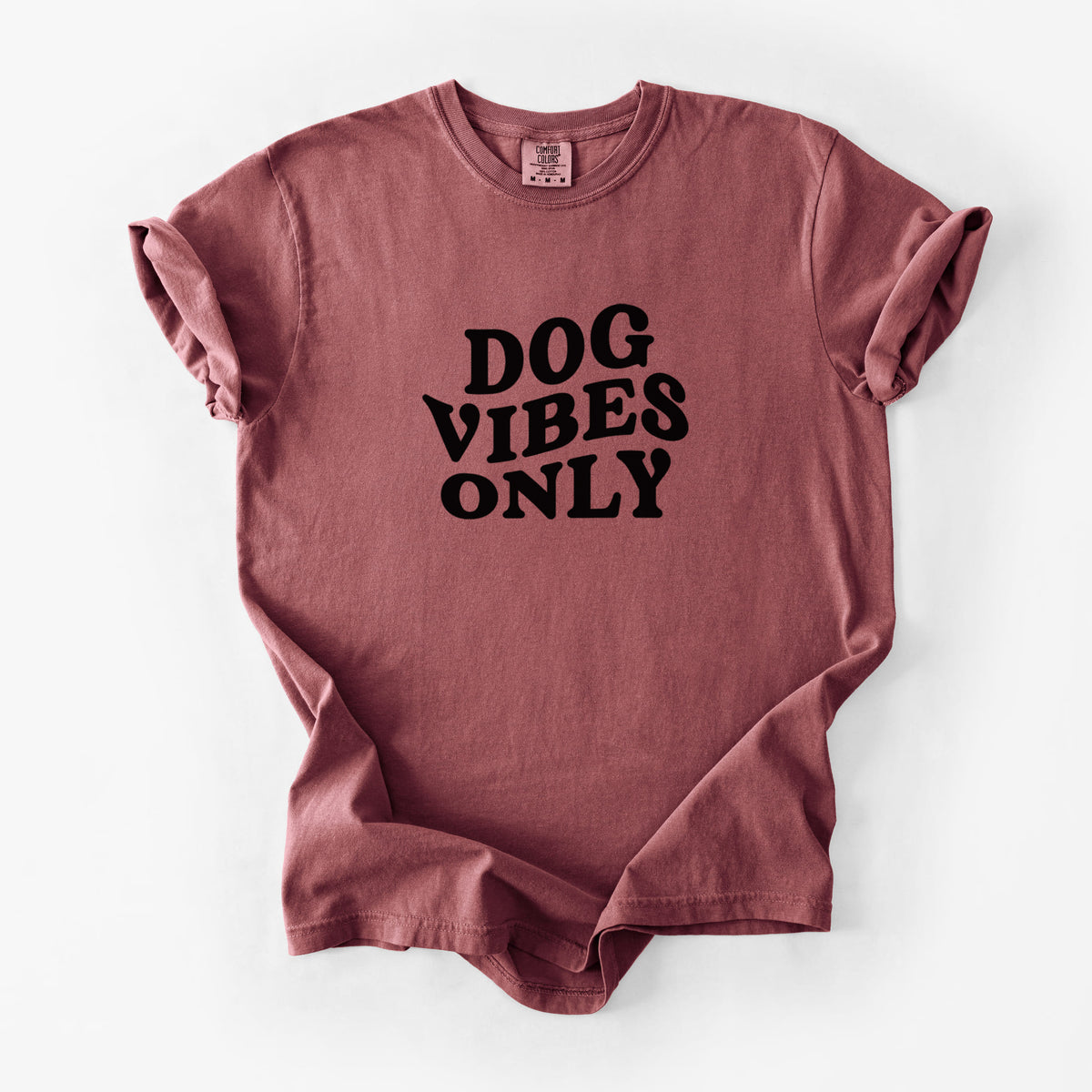 Dog Vibes Only - Unisex Comfort Colors Garment-Dyed Heavyweight T-shirt in Brick