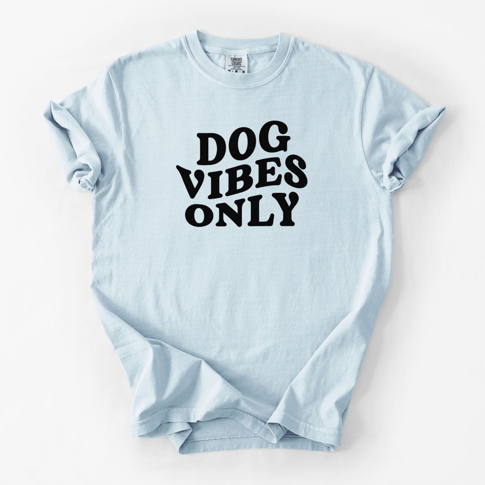 Dog Vibes Only - Unisex Comfort Colors Garment-Dyed Heavyweight T-shirt in Chambray