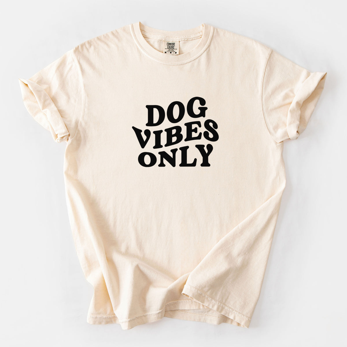 Dog Vibes Only - Unisex Comfort Colors Garment-Dyed Heavyweight T-shirt in Ivory
