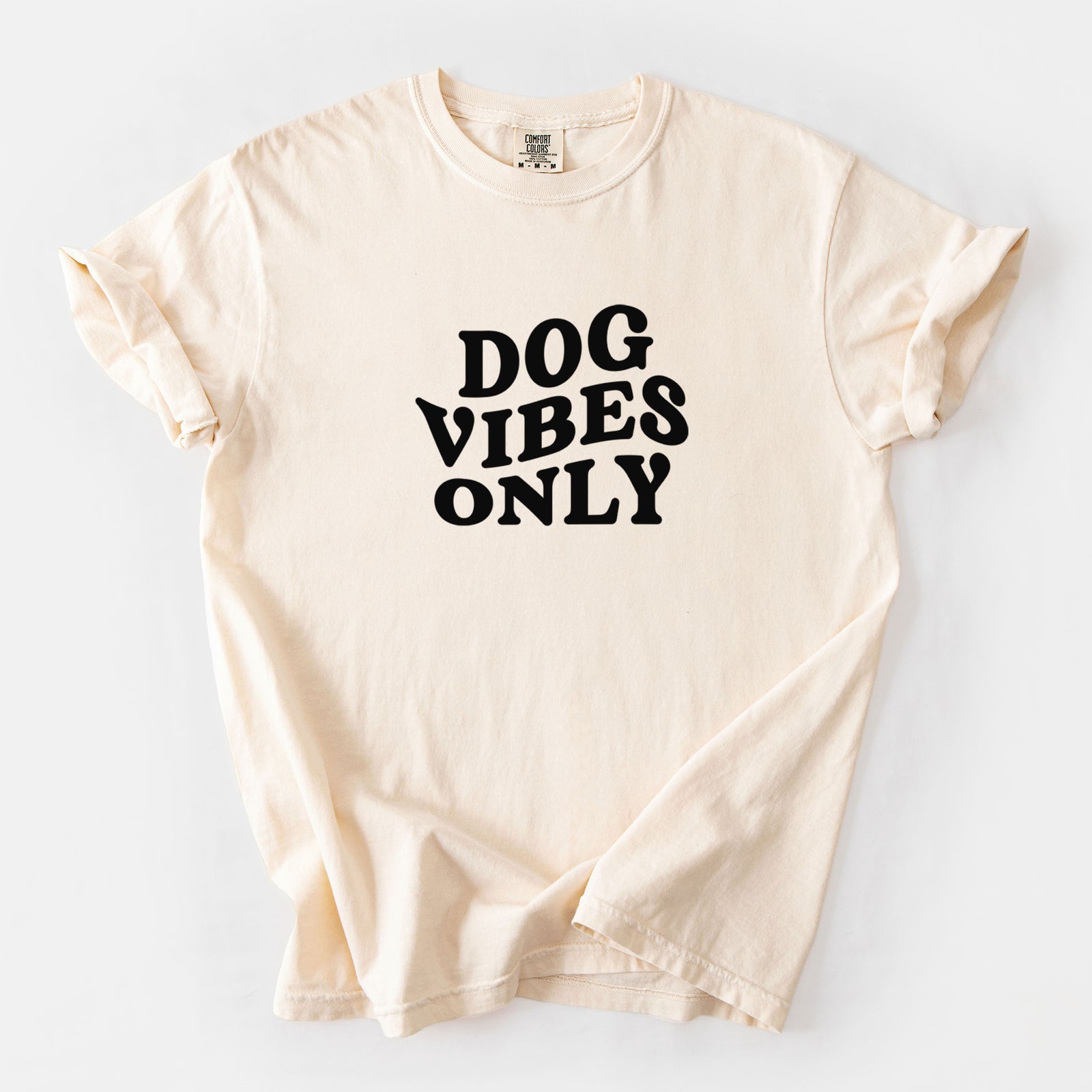 Dog Vibes Only - Unisex Comfort Colors Garment-Dyed Heavyweight T-shirt in Ivory