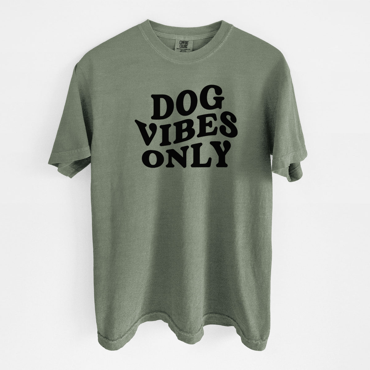 Dog Vibes Only - Unisex Comfort Colors Garment-Dyed Heavyweight T-shirt in Moss