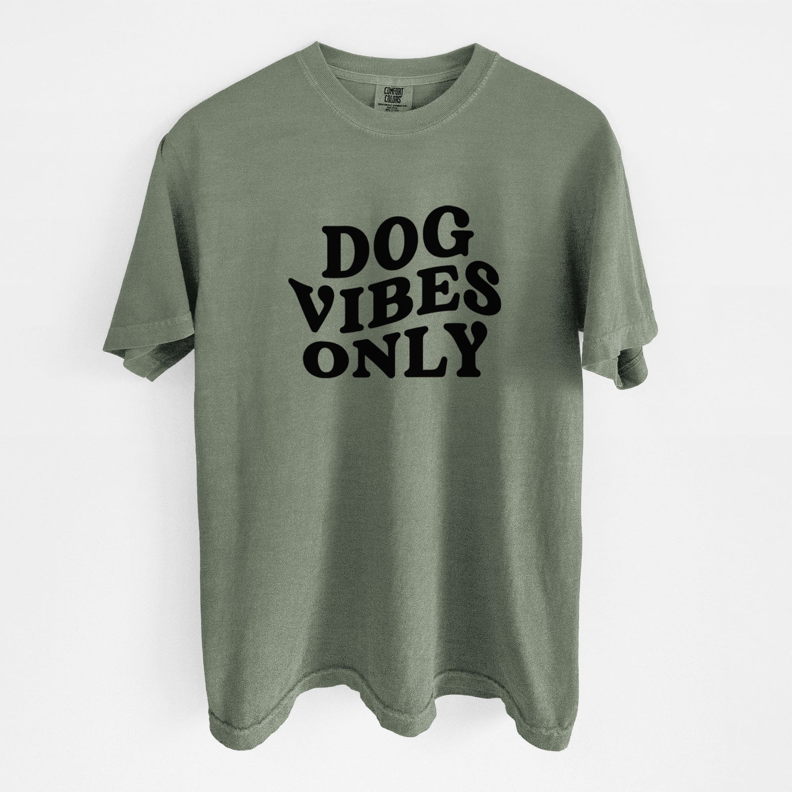 Dog Vibes Only - Unisex Comfort Colors Garment-Dyed Heavyweight T-shirt in Moss